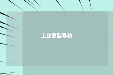 工业重型导轨 